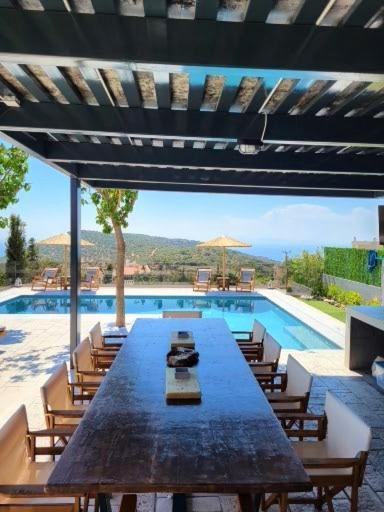 "Stergiou Luxury Apartment 2Nd Floor" Με Κοινη Πισινα Saronida Kültér fotó
