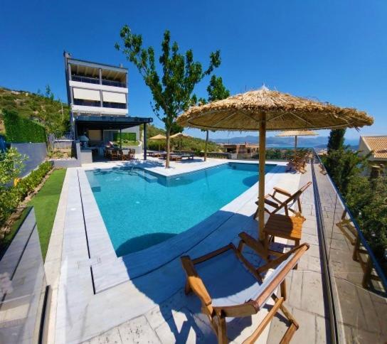 "Stergiou Luxury Apartment 2Nd Floor" Με Κοινη Πισινα Saronida Kültér fotó