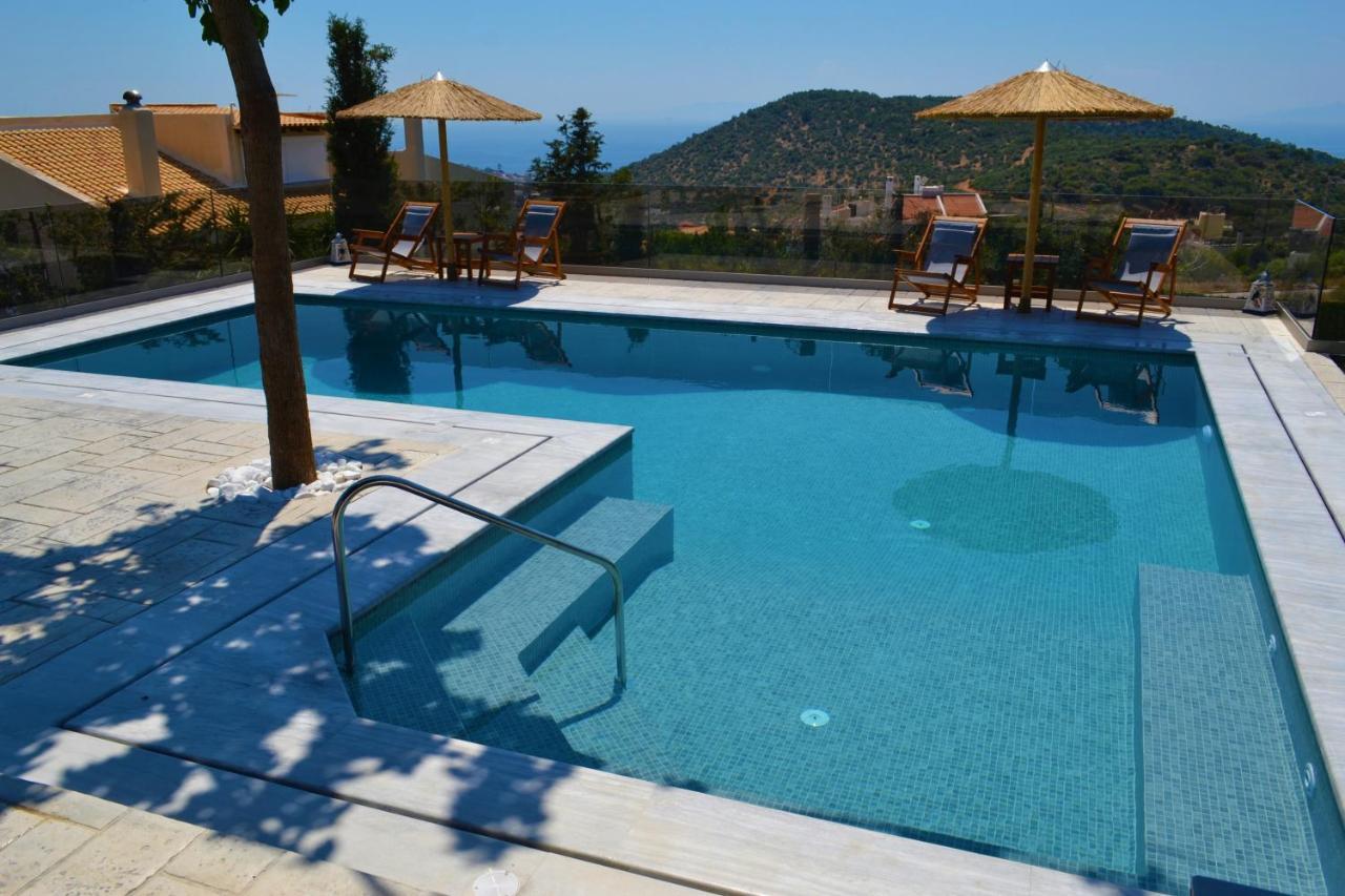 "Stergiou Luxury Apartment 2Nd Floor" Με Κοινη Πισινα Saronida Kültér fotó