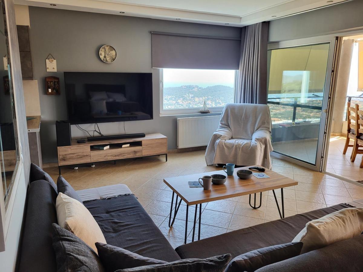 "Stergiou Luxury Apartment 2Nd Floor" Με Κοινη Πισινα Saronida Kültér fotó