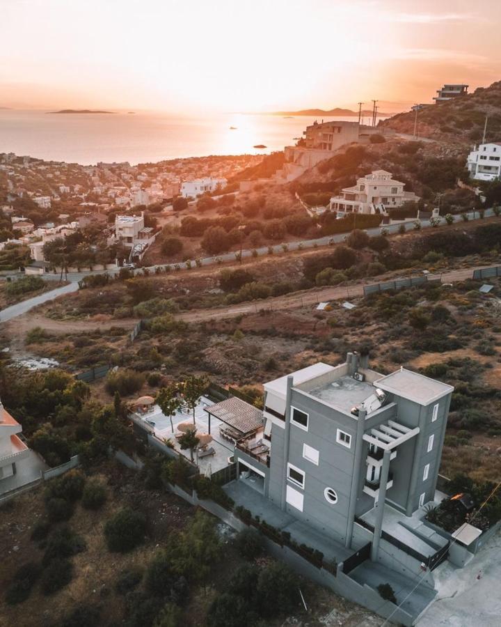 "Stergiou Luxury Apartment 2Nd Floor" Με Κοινη Πισινα Saronida Kültér fotó